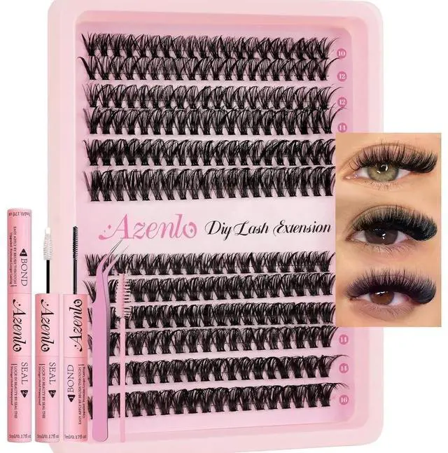 Main image of Lash Extensions 40D+60D Cluster 240pcs DIY Wispy Lash Clusters 10-16mm Eyelash