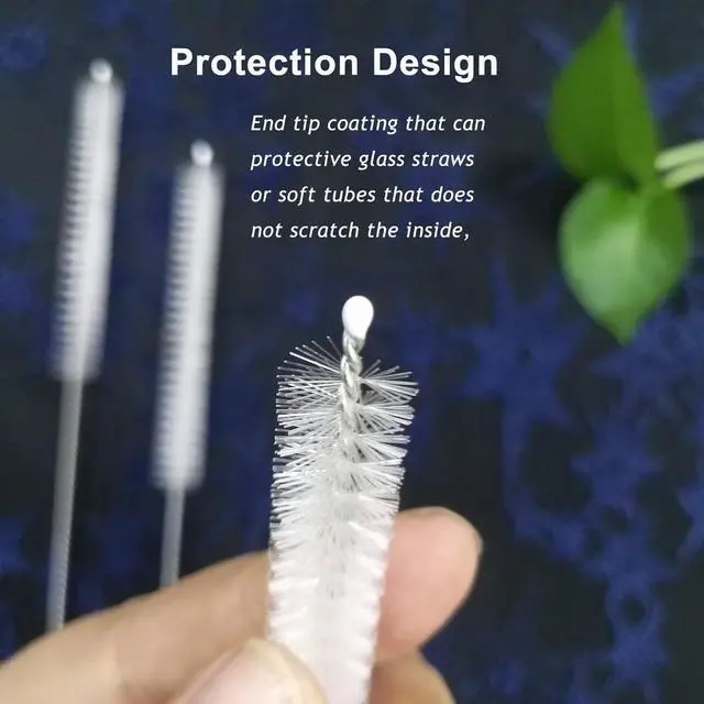 Alt view image 4 of 4 - Long Straw Cleaner Brush Extend 10 inch, Wide 10mm diam Pipe Cleaners, Long