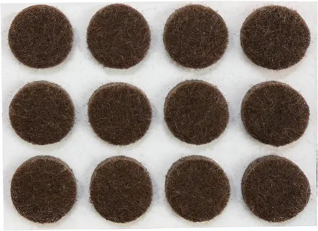 Alt view image 2 of 4 - Hardware 9958 1/2-Inch Self-Adhesive Felt Furniture Pads, 24-Pack, Brown