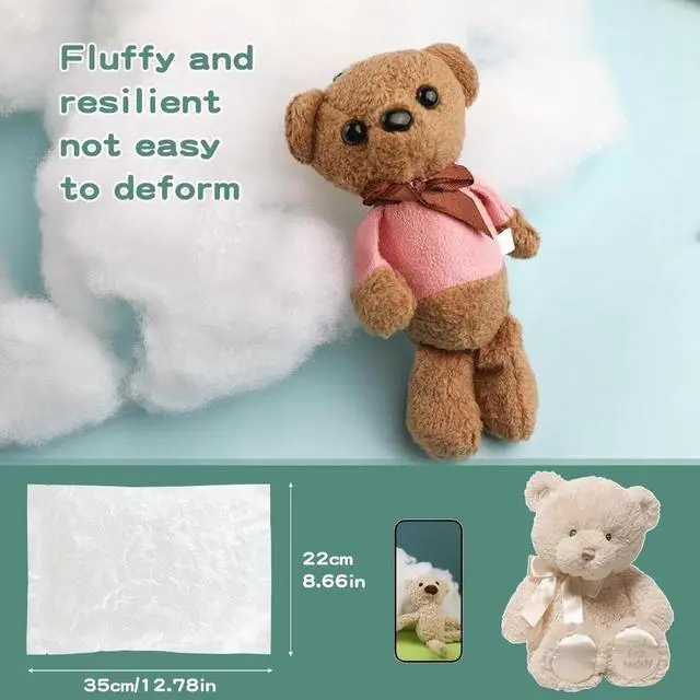 Alt view image 4 of 4 - 1.8oz Polyester Fill, Premium Polyester Fiberfill | Recycled Polyester Fiber,