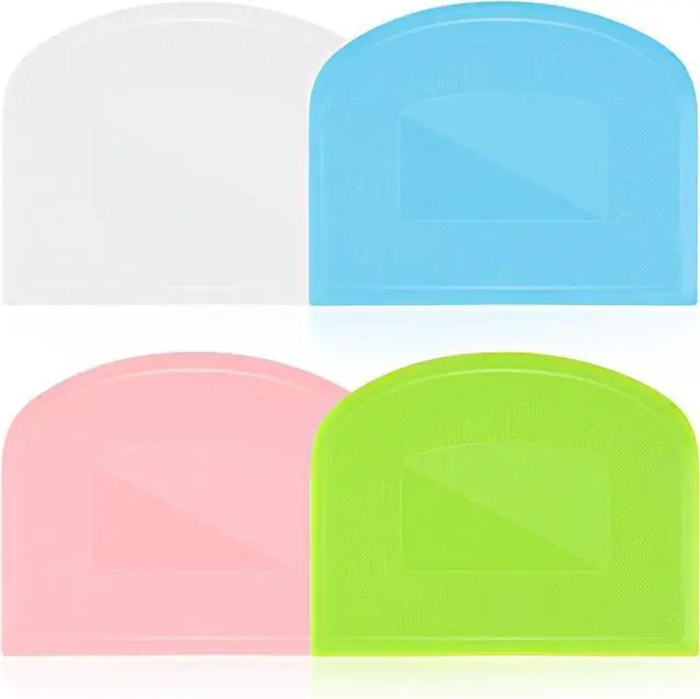 Main image of Sourdough Scraper Tool, 4 Pcs Flexible Bowl Scraper for Baking Bread Dough |