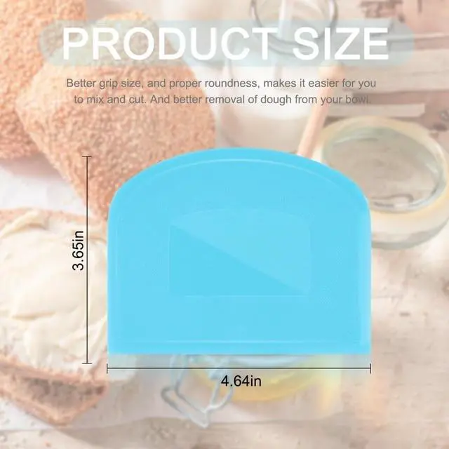 Alt view image 3 of 4 - Sourdough Scraper Tool, 4 Pcs Flexible Bowl Scraper for Baking Bread Dough |