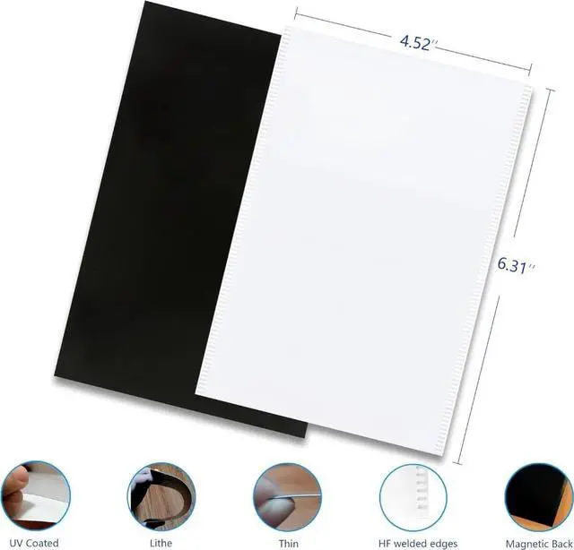 Alt view image 2 of 4 - 4x6 Magnetic Picture Frames for Refrigerator Photo Display, White | 10 Pack