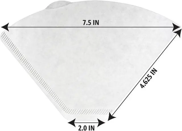 Alt view image 3 of 4 - 4 Cone Coffee Filters for 8-12 Cup Coffee Makers, White, 100 Count