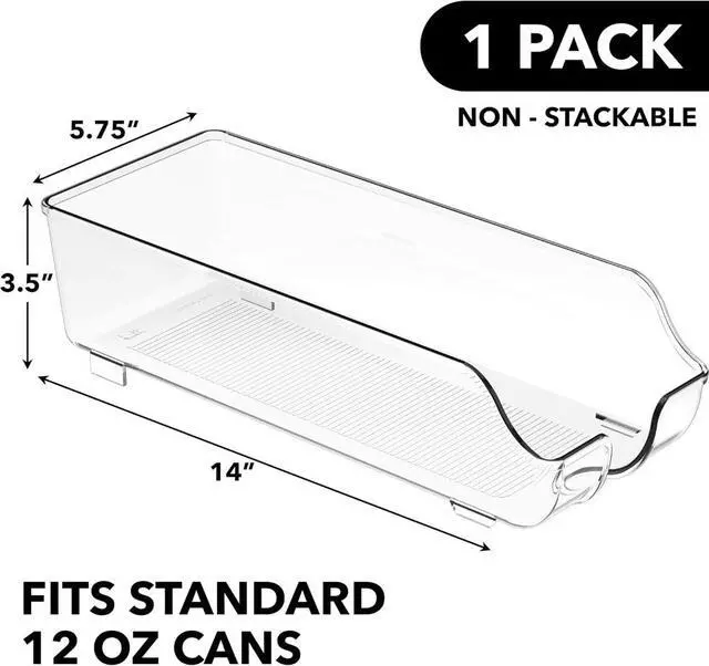 Alt view image 2 of 4 - Soda Can Organizer Dispenser for Refrigerator/Pantry | Clear