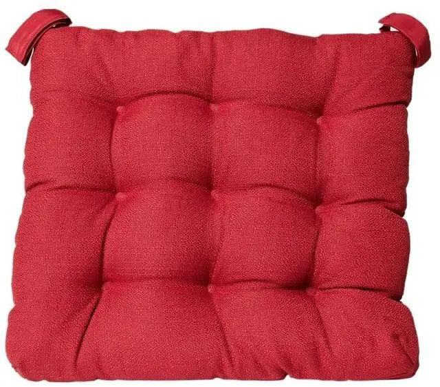 Main image of Textured Red Chair Seat Cushion Pad 15.5 x 16 Inches One Piece