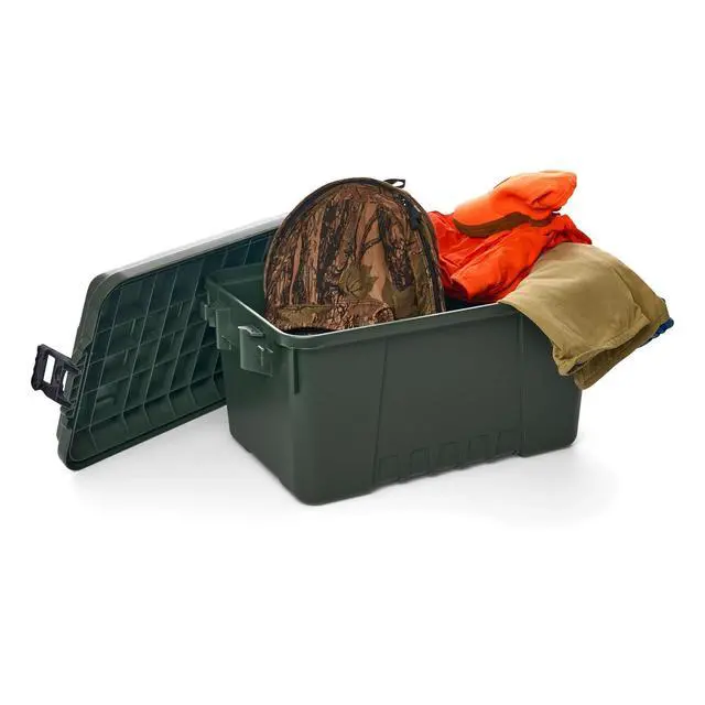 Alt view image 4 of 4 - Large 14 Gallon Lockable Storage Box Waterproof Outdoor Sports Equipment Case