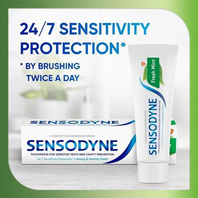 Alt view image 4 of 4 - Cavity Prevention Sensitive Toothpaste, Mint Flavor, 4 Oz (Pack of 2)