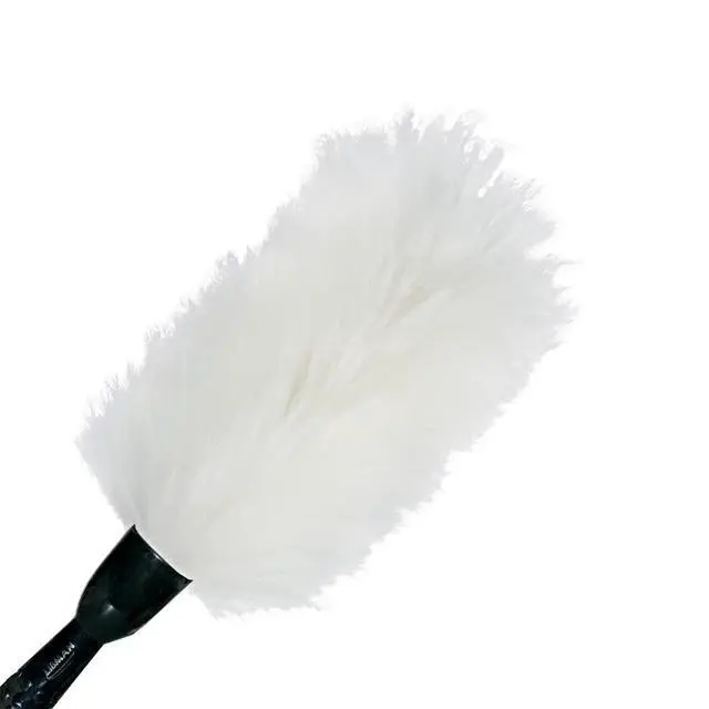Alt view image 4 of 4 - Natural Lambs Wool Duster Wand with Threaded Handle for Standard Extensions