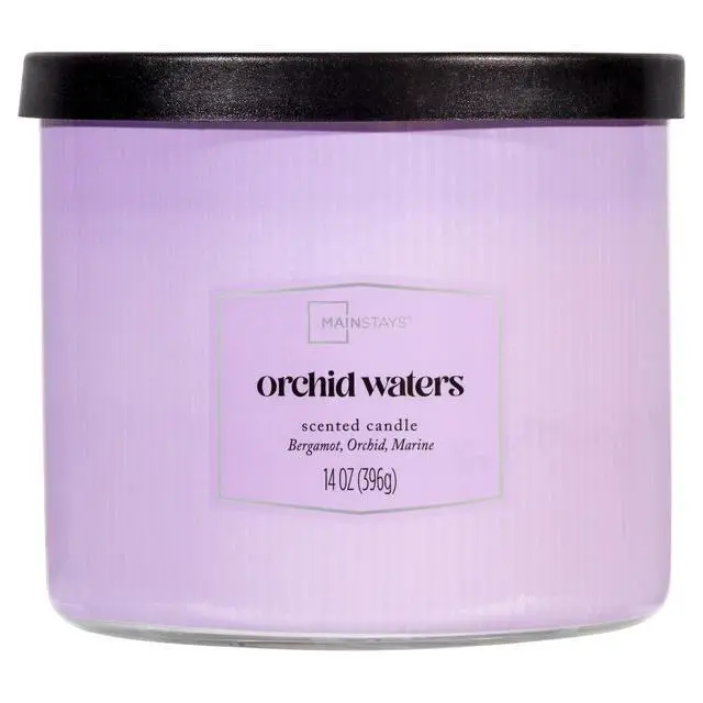 Alt view image 2 of 4 - 3-Wick Scented Candle Orchid Waters Fragrance Large 14 oz 3-Pack