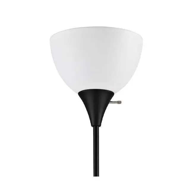 Alt view image 2 of 4 - Modern 3-Way Switch Floor Lamp in Black 71-Inch Height Tall Standing Light