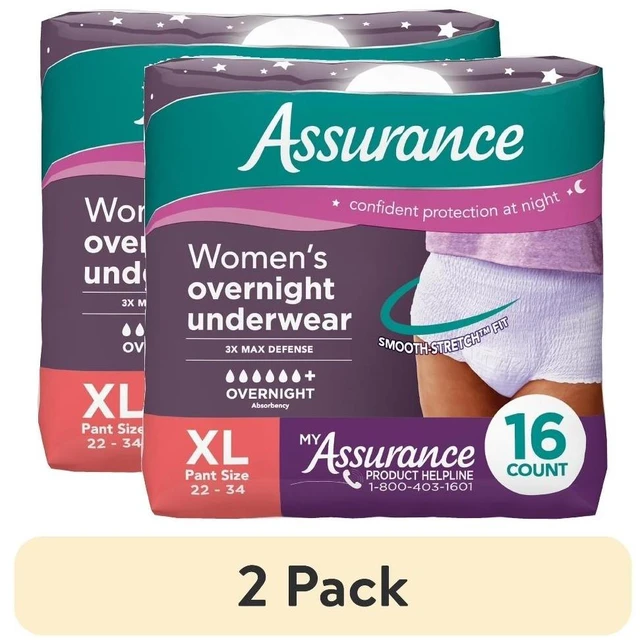 Main image of Women's Overnight Incontinence Postpartum Underwear XL Ultimate Absorbency 16