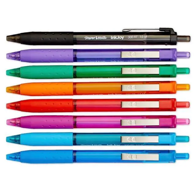Alt view image 2 of 4 - InkJoy Retractable Ballpoint Pen, 1.0 mm Tip, Assorted Colors, 8-Pack
