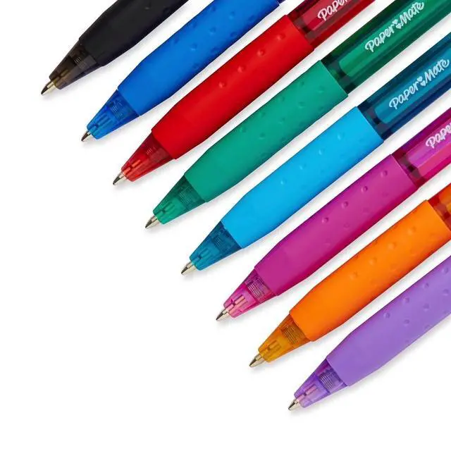 Alt view image 3 of 4 - InkJoy Retractable Ballpoint Pen, 1.0 mm Tip, Assorted Colors, 8-Pack