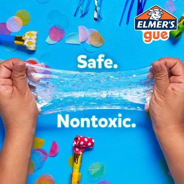 Alt view image 2 of 4 - 5 Add-Ins for Slime Making, 3 lb Bucket of Clear Glue Slime, Easter Basket