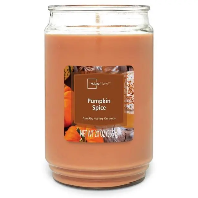 Alt view image 2 of 4 - Pumpkin Spice Scented Single Wick Candle Large 20 oz 2 Pack