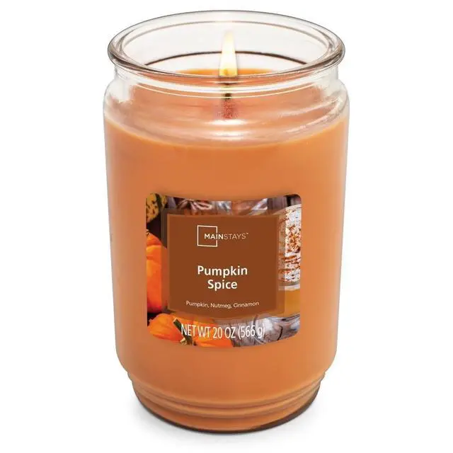 Alt view image 4 of 4 - Pumpkin Spice Scented Single Wick Candle Large 20 oz 2 Pack