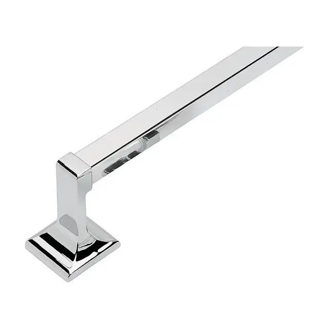 Alt view image 3 of 4 - Wall Mount Towel Bar Polished Chrome 18 Inch Bathroom Towel Holder
