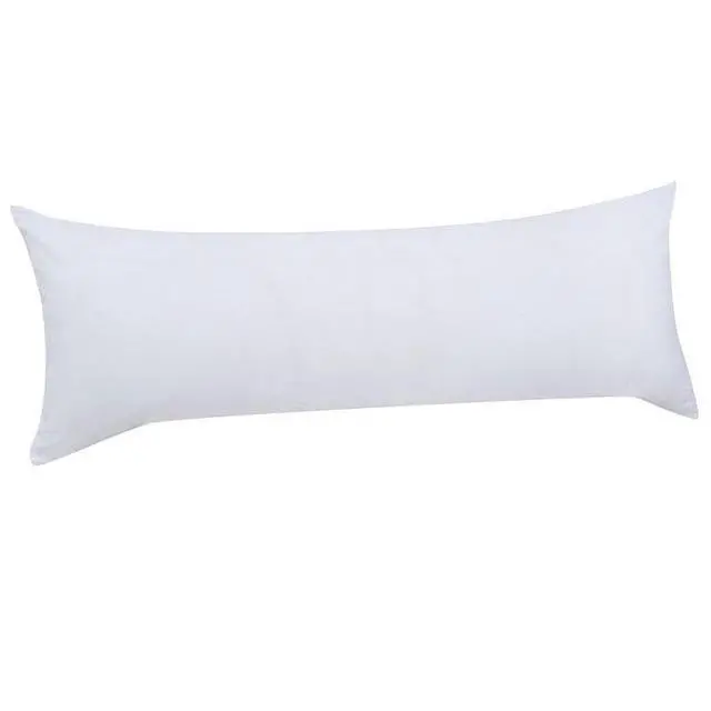 Alt view image 2 of 6 - White Microfiber FullLength Body Pillow 20×54 Inch Hypoallergenic Polyester Support Pillow for Sleep