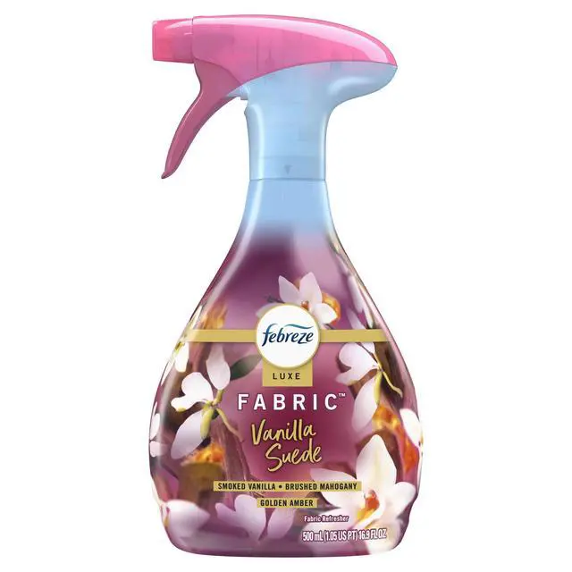 Alt view image 5 of 6 - Vanilla Suede Scent Fabric Refresher Spray 16.9 floz Odor Eliminator Household Cloth Deodorant Air Freshener