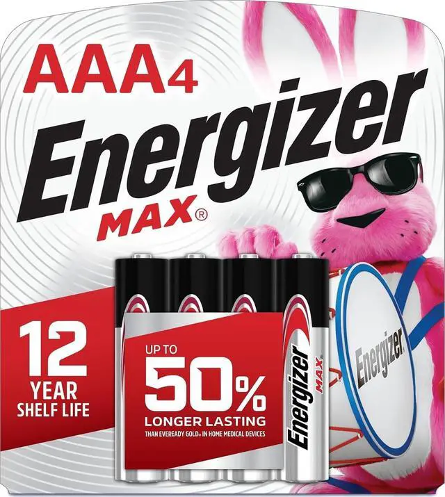 Alt view image 6 of 6 - 4Pack MAX AAA Alkaline Batteries Long Lasting LeakProof TripleA Dry Cell for Remote Control Toys