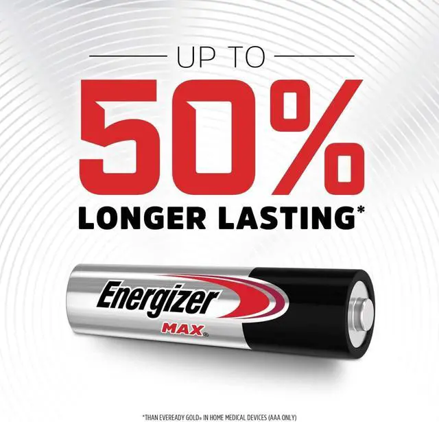 Alt view image 4 of 6 - 4Pack MAX AAA Alkaline Batteries Long Lasting LeakProof TripleA Dry Cell for Remote Control Toys