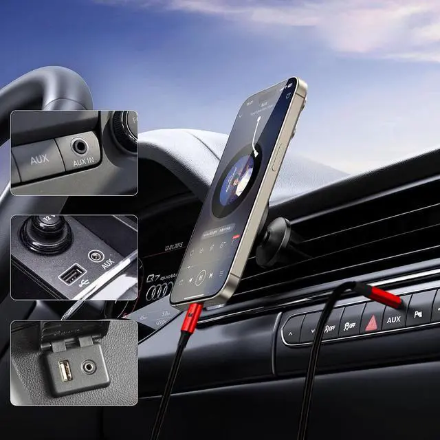 Alt view image 3 of 7 - Monster 3ft USB-C to 3.5mm AUX Cable Automotive/Portable Use 3 Foot Cable