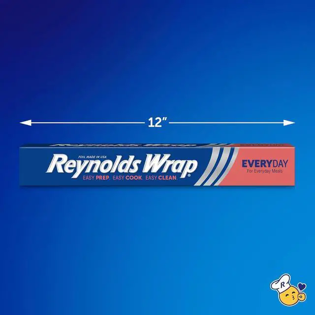 Alt view image 4 of 7 - Reynolds Wrap Everyday Strength Aluminum Foil Roll, 12 Inch Wide, 30sq ft | 12 Inch Kitchen Foil Roll, Grill And Freezer Safe, Ideal For Foil Packets, Grilling, Home Cooking, 10 yds x 12 in