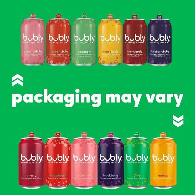Alt view image 6 of 6 - bubly Sparkling Water, Mango, 12 Fl Oz Cans (8 Pack) | Zero Sugar, Zero Calories, Seltzer Water