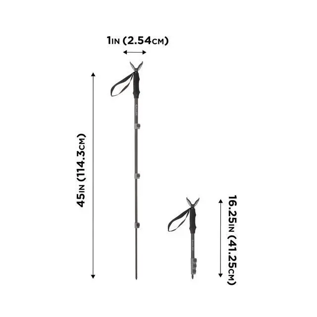 Alt view image 6 of 7 - Allen Company Deluxe Shooting Stick, Adjusts 16.25"-45", Black, Aluminum, Model 21631A