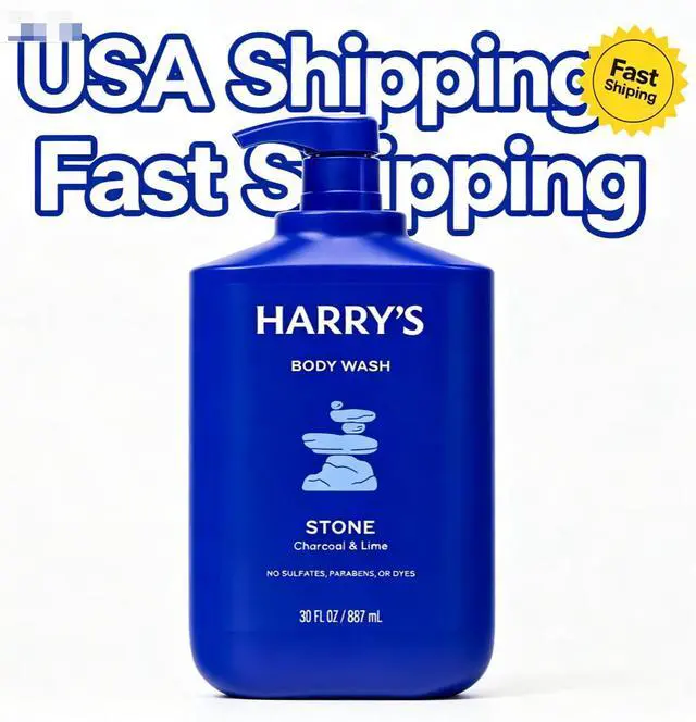 Main image of Harry's Men's Cleansing Body Wash, Stone, 30 fl oz