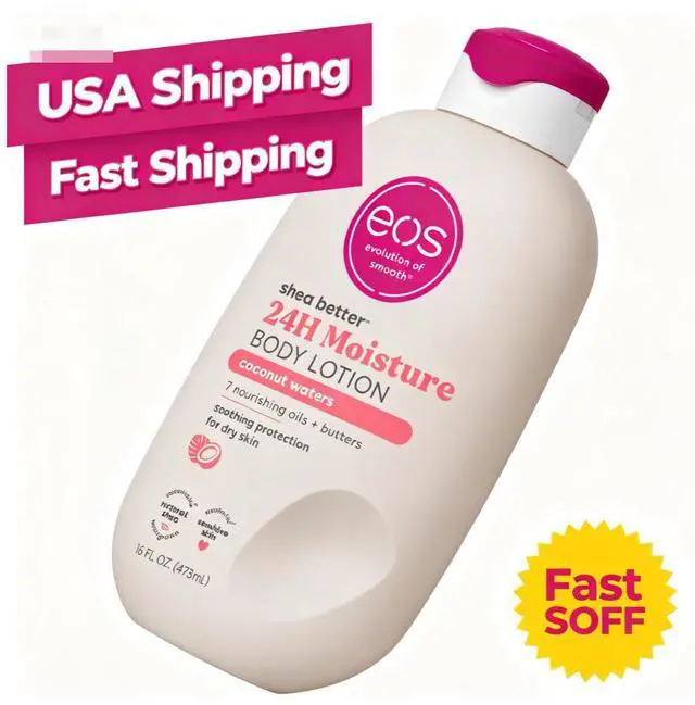 Main image of eos Shea Better Body Lotion - Coconut Waters, Made for Dryness, 16 fl oz.
