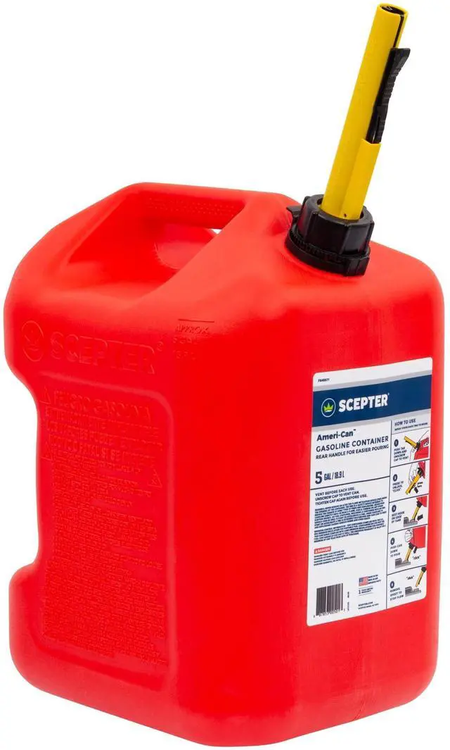 Main image of Scepter Ameri-Can 5 Gallon Gas Can w/ Dual Handles and Easy Flo Spill-Proof Spout FG4G571W