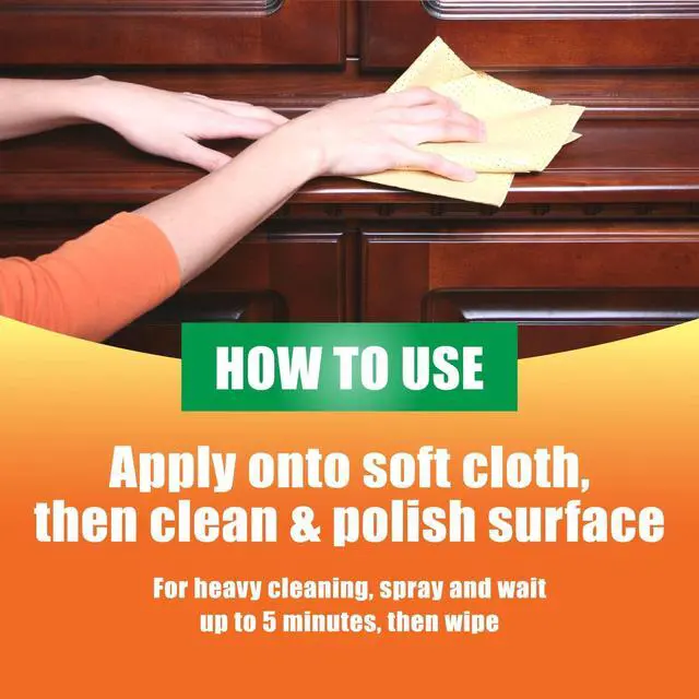 Alt view image 5 of 6 - Orange Glo Wood Furniture 2-in-1 Clean & Polish Spray, 16 oz.