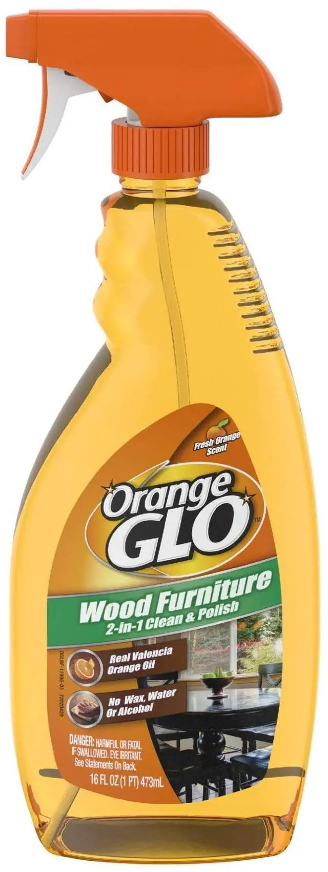 Main image of Orange Glo Wood Furniture 2-in-1 Clean & Polish Spray, 16 oz.