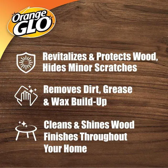 Alt view image 6 of 6 - Orange Glo Wood Furniture 2-in-1 Clean & Polish Spray, 16 oz.