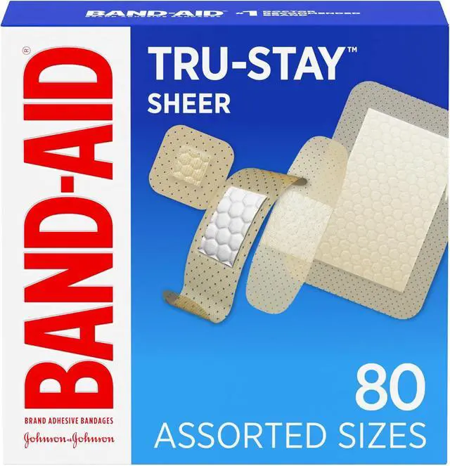 Alt view image 6 of 7 - 80 Count Sheer Adhesive Bandages Assorted Sizes Flexible Sterile Wound Strips, Breathable Comfort BandAids for Minor Cuts Scrapes FirstAid Kit Supplies
