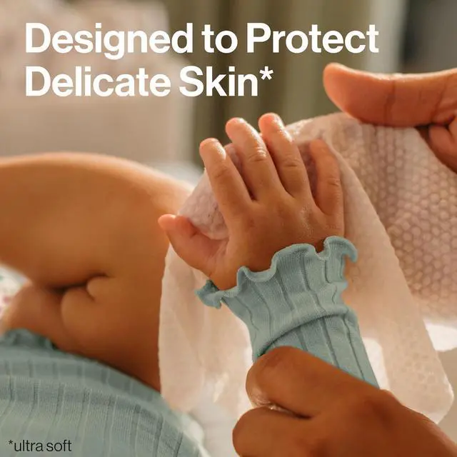 Alt view image 6 of 7 - 60 Count PlantBased Baby Wipes Compostable MultiUse Wet Wipes 99% Water FragranceFree Hypoallergenic Wipes for Sensitive Skin
