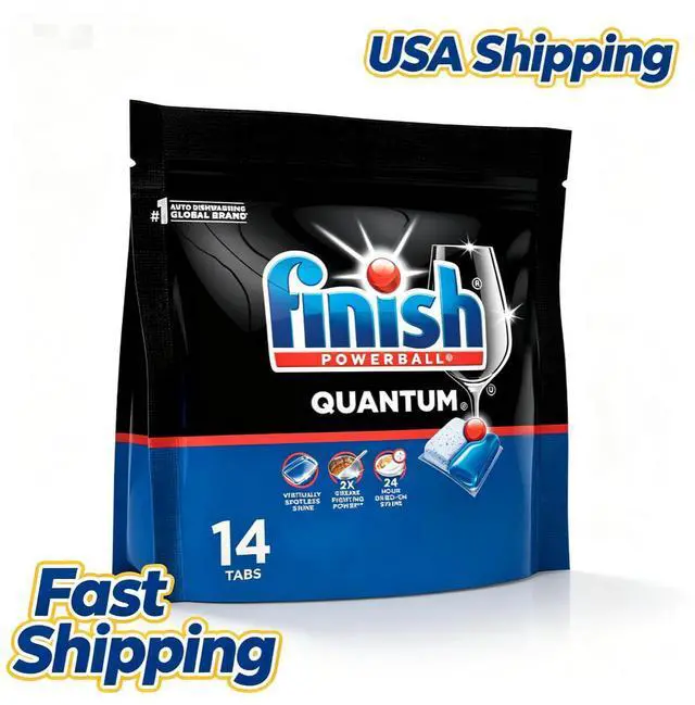 Main image of 14 Count Dishwasher Detergent Pods Fresh Scent 3Chamber Automatic Dishwashing Tablets 2X Grease Cleaning Power, No PreRinse Needed