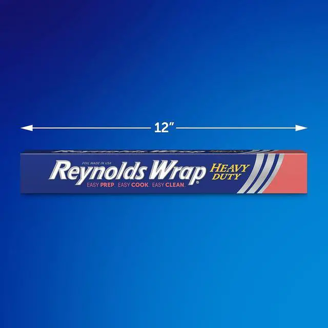 Alt view image 2 of 7 - HeavyDuty Aluminum Foil Roll 12 Inch Wide 50 Sq Ft Thick Tin Foil for Grilling BBQ Roasting Food Wrapping Kitchen Baking Supplies