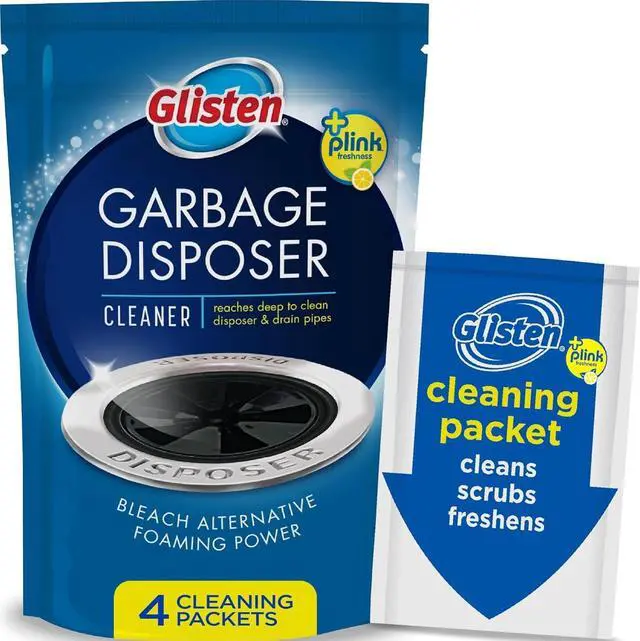 Alt view image 4 of 7 - 4 Pack Garbage Disposer Cleaner Lemon Scent Foaming Odor Eliminator Kitchen Sink Drain Cleaner Remove Buildup Protect Disposal Blades
