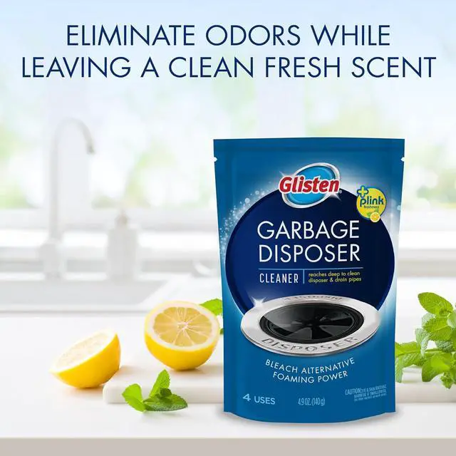 Alt view image 5 of 7 - 4 Pack Garbage Disposer Cleaner Lemon Scent Foaming Odor Eliminator Kitchen Sink Drain Cleaner Remove Buildup Protect Disposal Blades