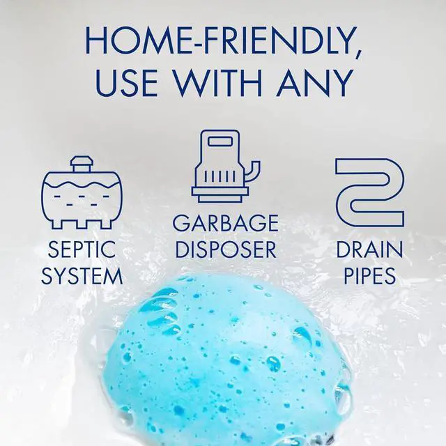 Alt view image 3 of 7 - 4 Pack Garbage Disposer Cleaner Lemon Scent Foaming Odor Eliminator Kitchen Sink Drain Cleaner Remove Buildup Protect Disposal Blades