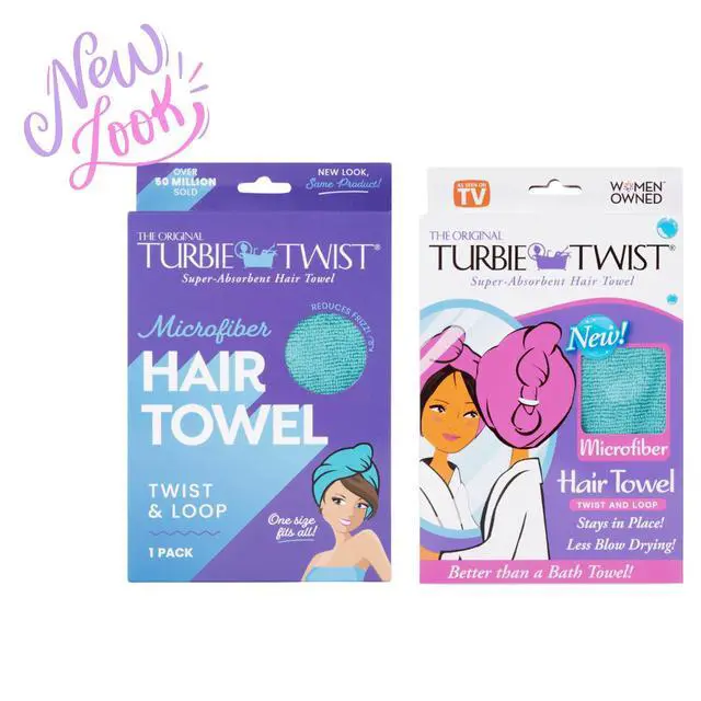 Alt view image 4 of 7 - Microfiber Hair Towel TwistLoop FastDrying Hair Turban Peacock Blue Absorbent AntiFrizz Hair Wrap for Kids Adults TravelReady