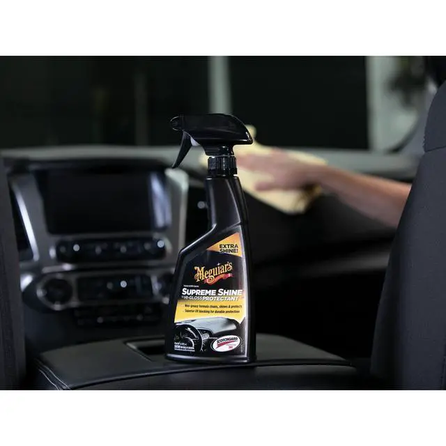 Alt view image 2 of 7 - 2Pack 16 Oz Interior Surface Protectant Spray HighShine UV Protection Cleaner for Vinyl Rubber Plastic Car Dashboard Care
