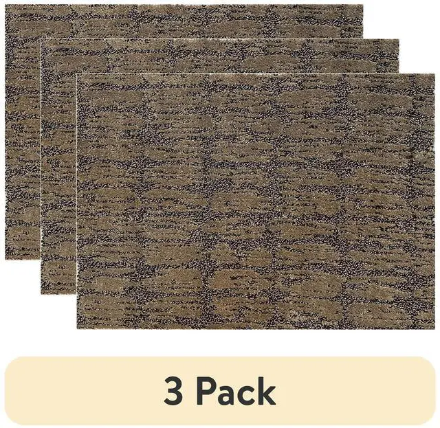 Main image of (3 pack) 18x24 Inch Remnant Carpet Mat with Non-Slip Backing in Assorted Colors