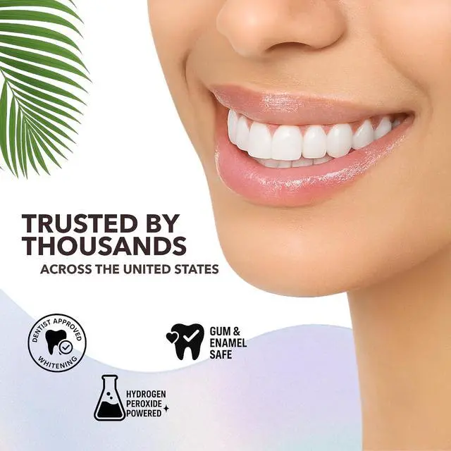 Alt view image 7 of 7 - 9Day Teeth Whitening Strips 18Count Dry Whitening Strips Infused Coconut Oil EnamelSafe NonSlip Whitener for Sensitive Teeth Remove Coffee Tea Wine Stains