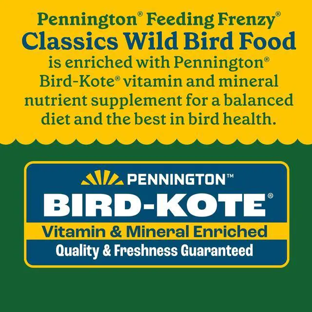 Alt view image 3 of 6 - Pennington 40 LB Wild Bird Seed Mix Dry Bird Food, NutrientRich Grains & Black Oil Sunflower Seed Blend, VitaminEnriched YearRound Wild Bird Feed Attracts Cardinals Goldfinches Songbirds, 1 Pack