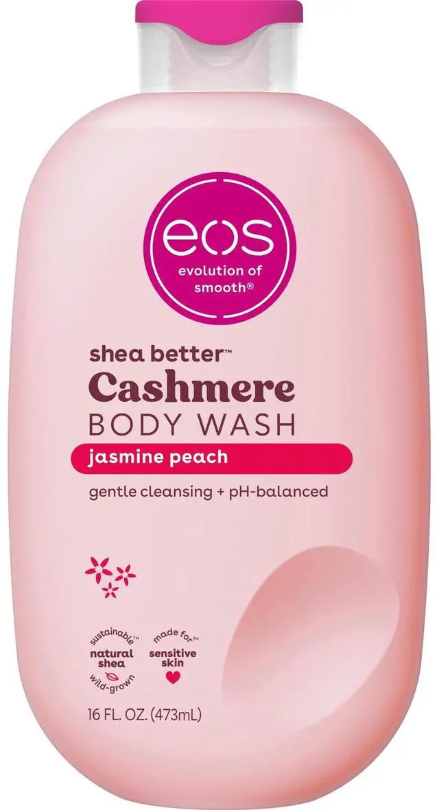 Main image of 16 fl oz Jasmine Peach Creamy Gel Body Wash, Moisturizing Shower Gel with Shea Butter Cocoa Butter VitaminE, pHBalanced Gentle Cleanser for Sensitive Skin, Vegan CrueltyFree Hydrating Body Soap