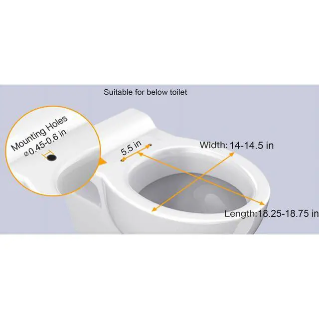 Alt view image 3 of 7 - Mainstays Elongated White Toilet Seat, Durable EcoFriendly Rice Husk Material, Contoured Comfort Seat with ColorMatched Hinges